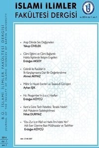Bartın Üniversitesi İslami İlimler Fakültesi Dergisi